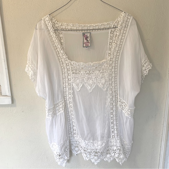 Johnny Was Bohemian Lace Top w Coordianting Tank EUC size 3X - Picture 7 of 10